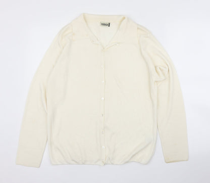 C&A Womens Ivory   Cardigan Jumper Size M