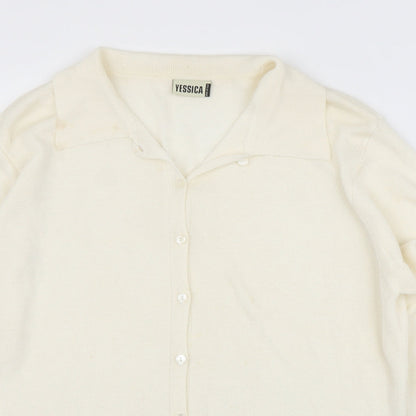 C&A Womens Ivory   Cardigan Jumper Size M