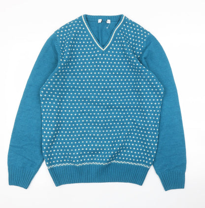 Womens UK Size L Topshop Blue Pullover Jumper