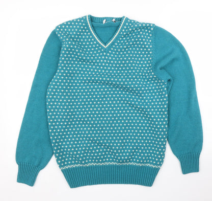 Womens UK Size L Topshop Blue Pullover Jumper