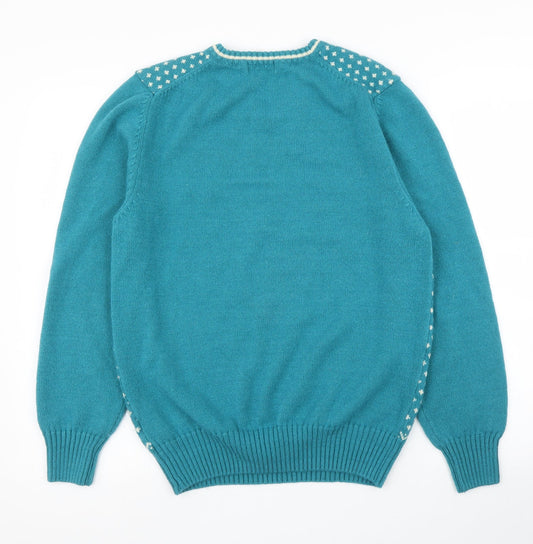 Womens UK Size L Topshop Blue Pullover Jumper