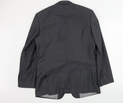 Mens UK Size 40 JACK REID Regular Grey Suit Jacket