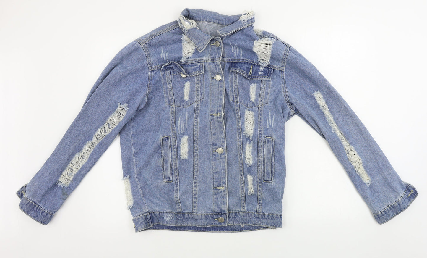 Womens UK Size L Preworn Blue Jacket