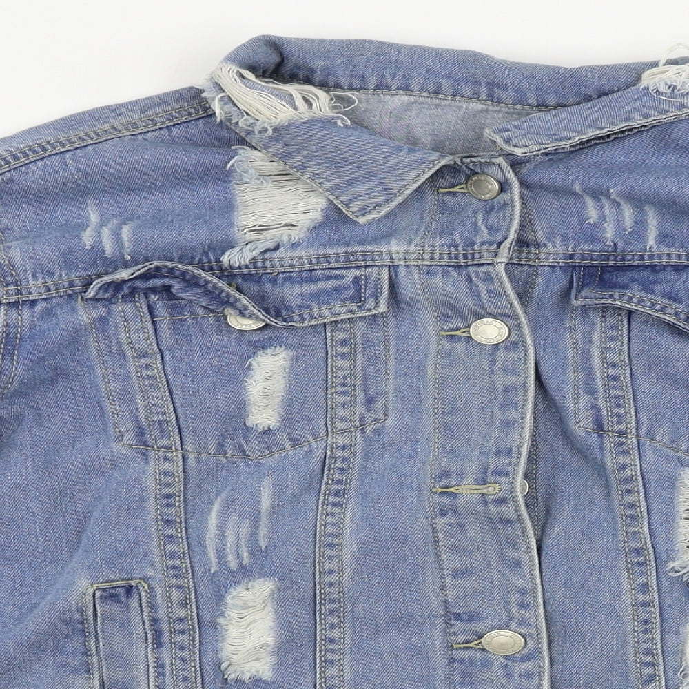 Womens UK Size L Preworn Blue Jacket
