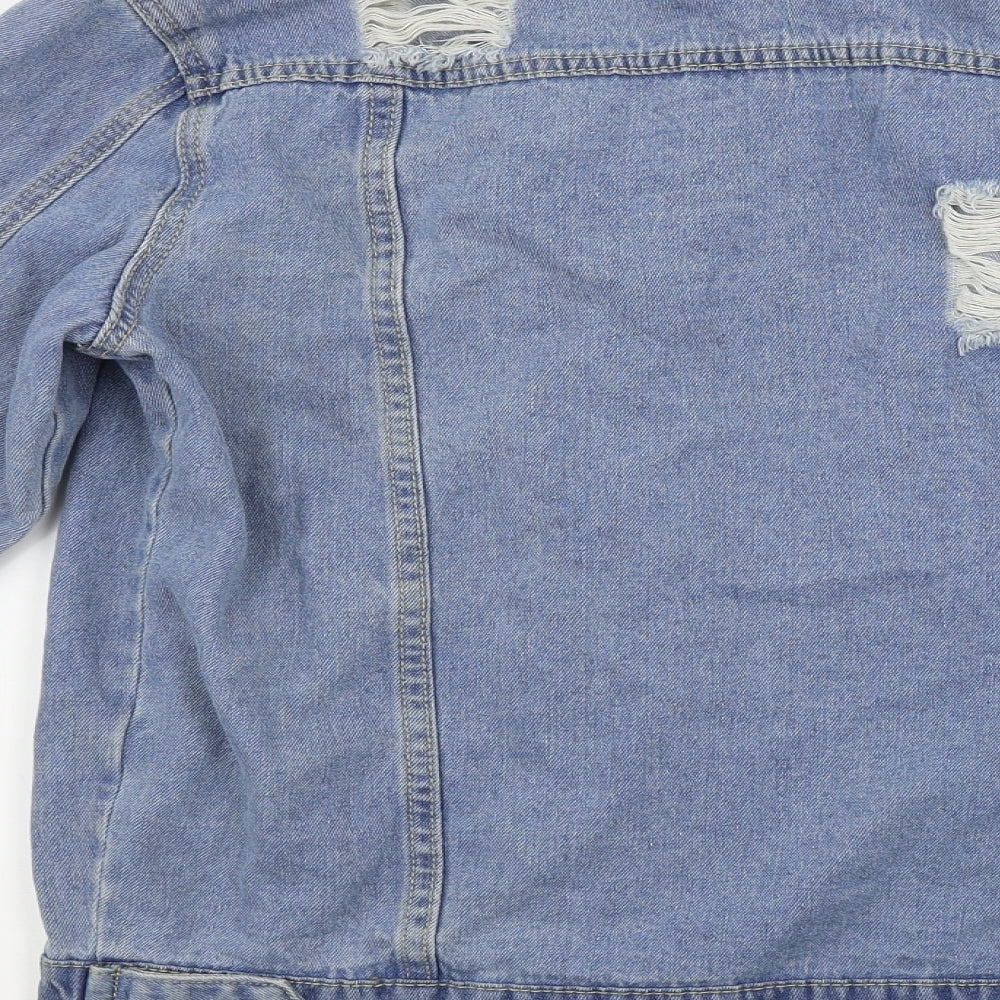 Womens UK Size L Preworn Blue Jacket