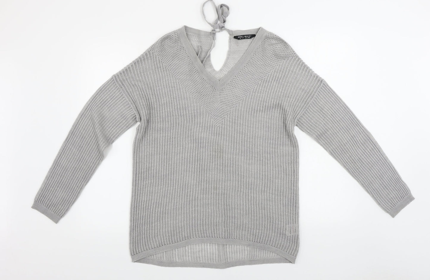 Womens UK Size 8 Select Grey Pullover Jumper