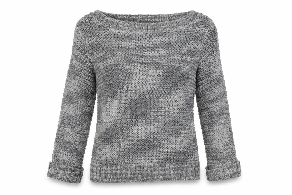 Womens UK Size 10 Papaya Grey Pullover Jumper