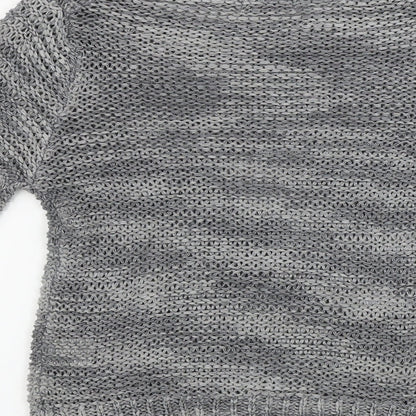 Womens UK Size 10 Papaya Grey Pullover Jumper