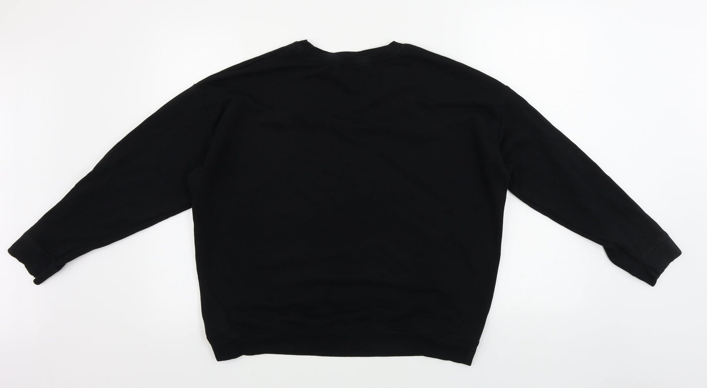 Womens UK Size M New Look Black Pullover Jumper