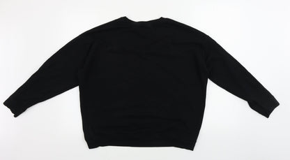 Womens UK Size M New Look Black Pullover Jumper