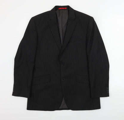 Mens UK Size 38 Burton Regular Black Suit Jacket