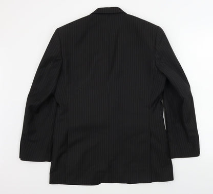Mens UK Size 38 Burton Regular Black Suit Jacket