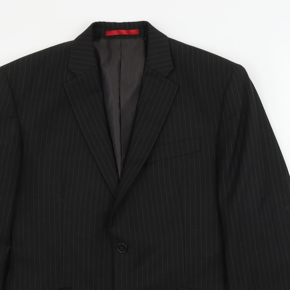 Mens UK Size 38 Burton Regular Black Suit Jacket
