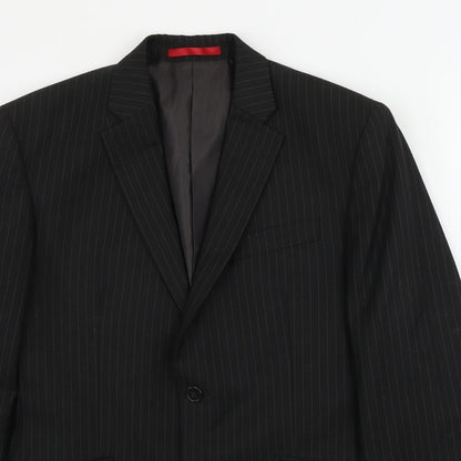 Mens UK Size 38 Burton Regular Black Suit Jacket
