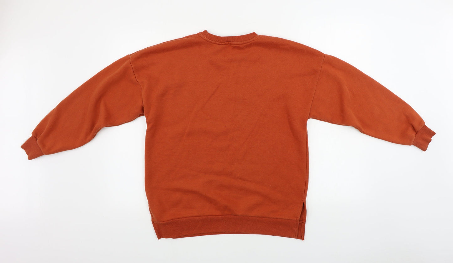Womens UK Size 10 New Look Orange Pullover Jumper