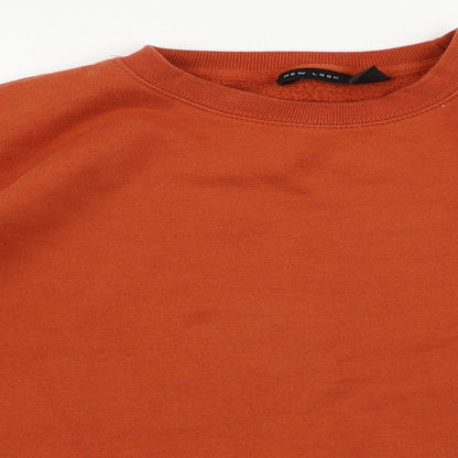 Womens UK Size 10 New Look Orange Pullover Jumper