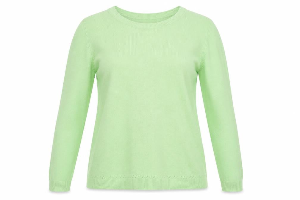 Womens UK Size 16 Papaya Green Pullover Jumper