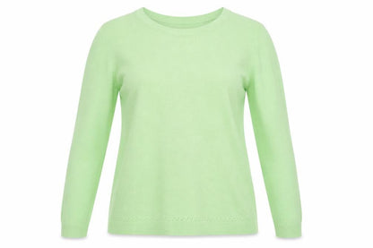Womens UK Size 16 Papaya Green Pullover Jumper
