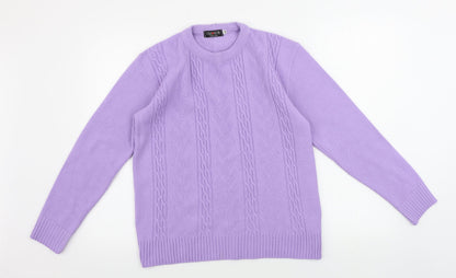 Womens UK Size M choice Purple Pullover Jumper