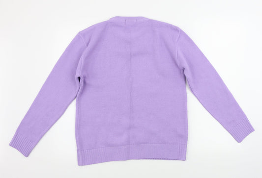 Womens UK Size M choice Purple Pullover Jumper