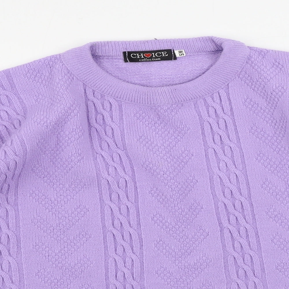 Womens UK Size M choice Purple Pullover Jumper