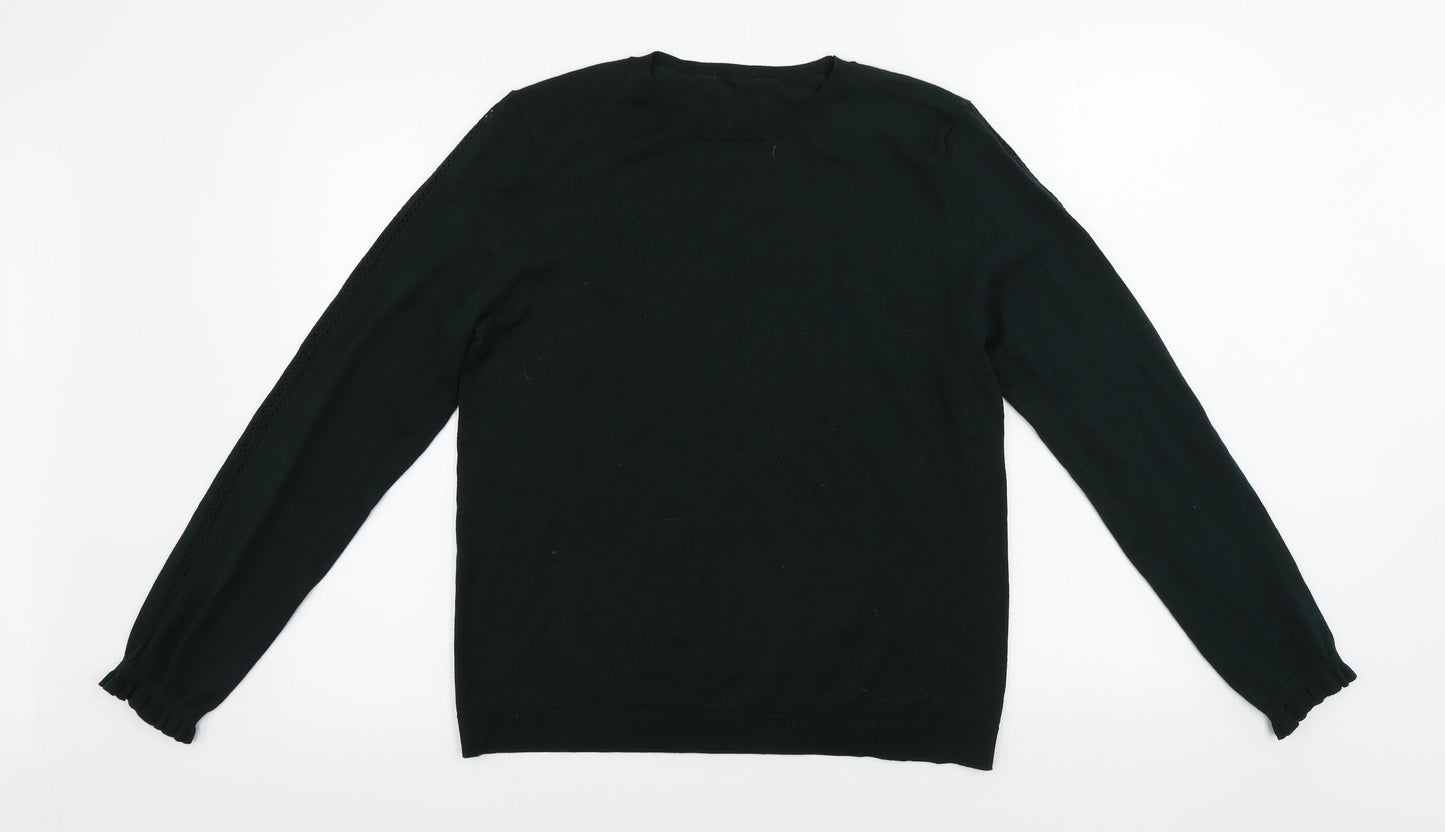 Womens UK Size 18 Warehouse Green Pullover Jumper