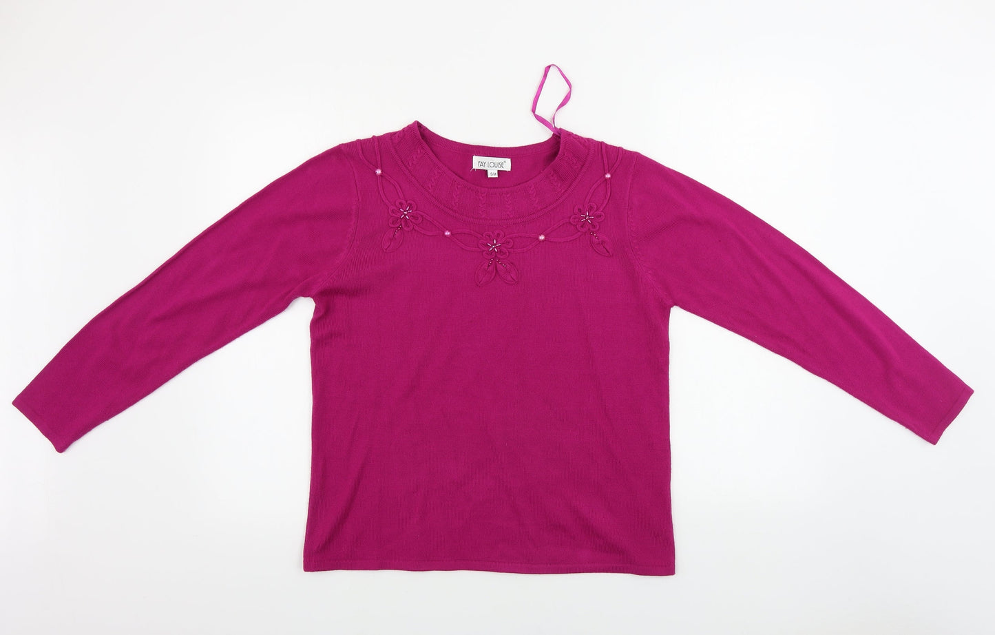Womens UK Size M Fay Louise Purple Pullover Jumper
