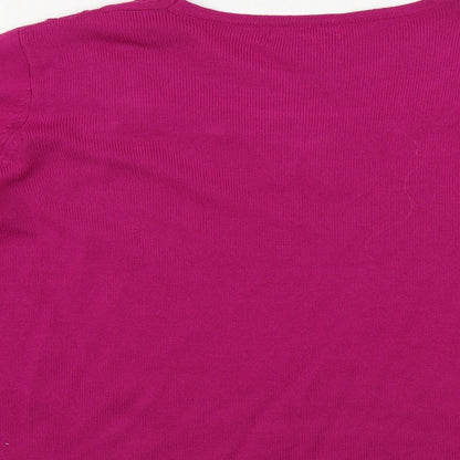 Womens UK Size M Fay Louise Purple Pullover Jumper
