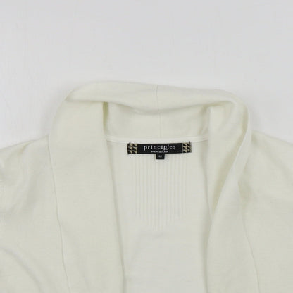 Womens UK Size 12 Principles Ivory Cardigan Jumper