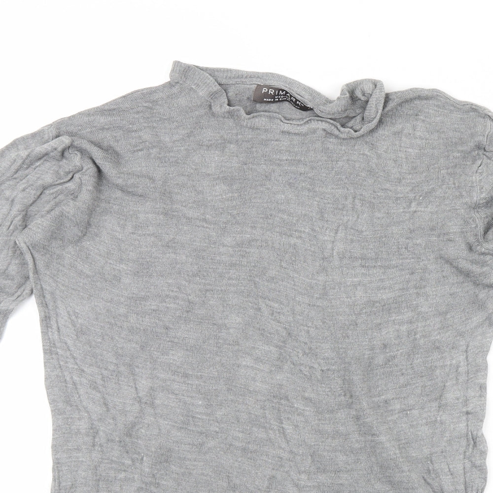 Primark Womens Grey   Pullover Jumper Size M