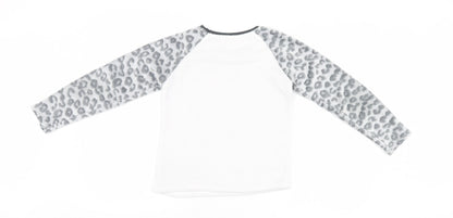 Primark Girls Multicoloured Animal Print  Top Pyjama Top Size 9-10 Years
