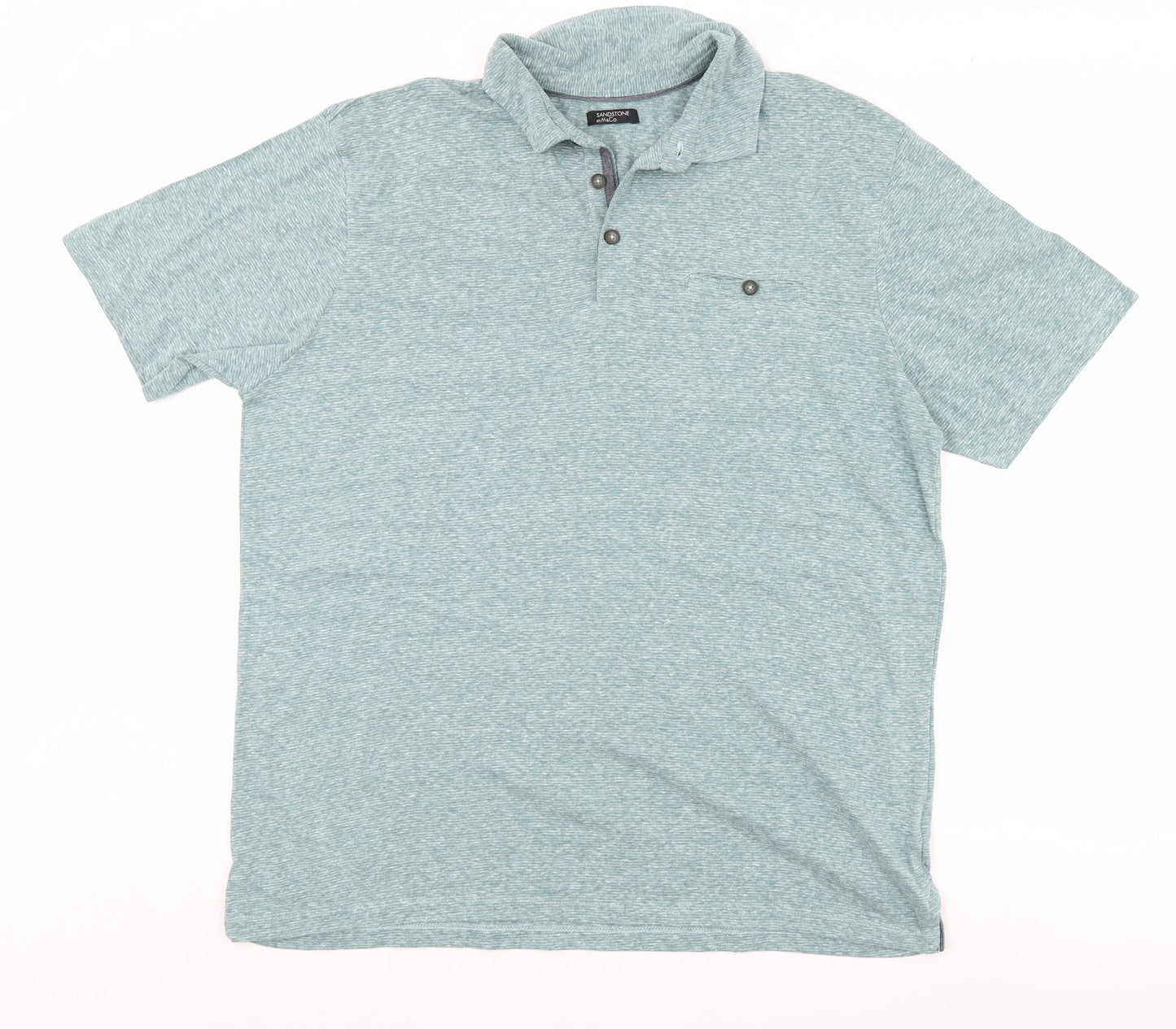 M&Co Mens Green    Polo Size L