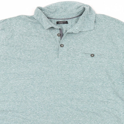 M&Co Mens Green    Polo Size L