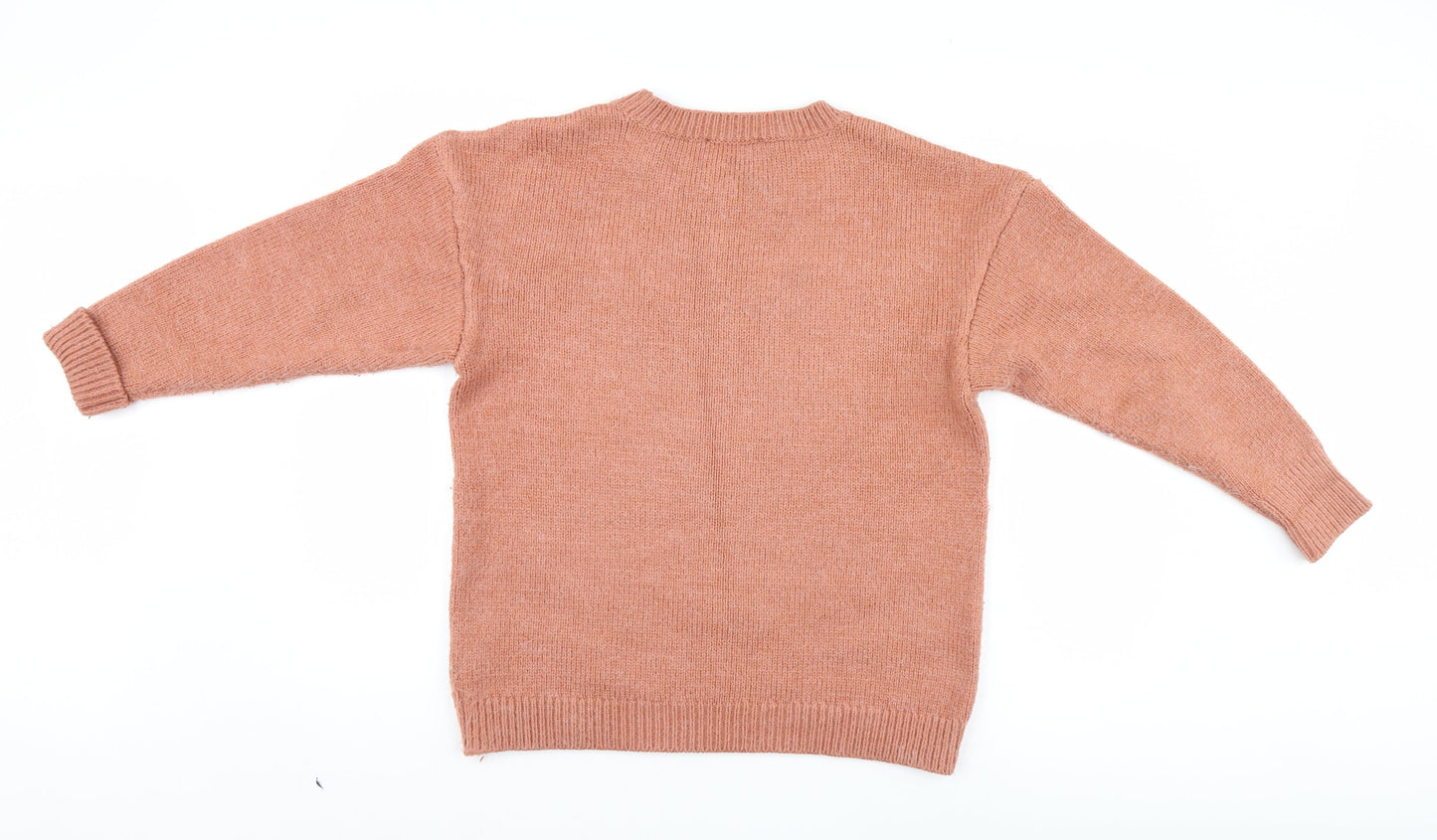 Womens UK Size M Marks and Spencer Orange Pullover Jumper