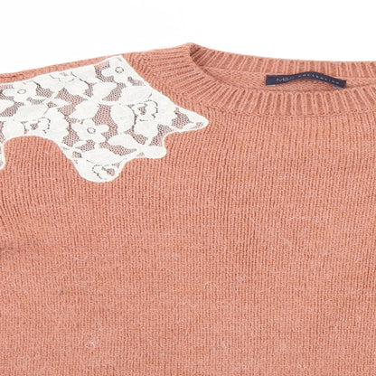 Womens UK Size M Marks and Spencer Orange Pullover Jumper