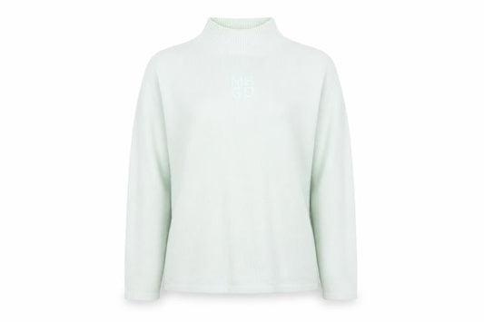 Front view of Missguided women’s green jumper, size UK 10