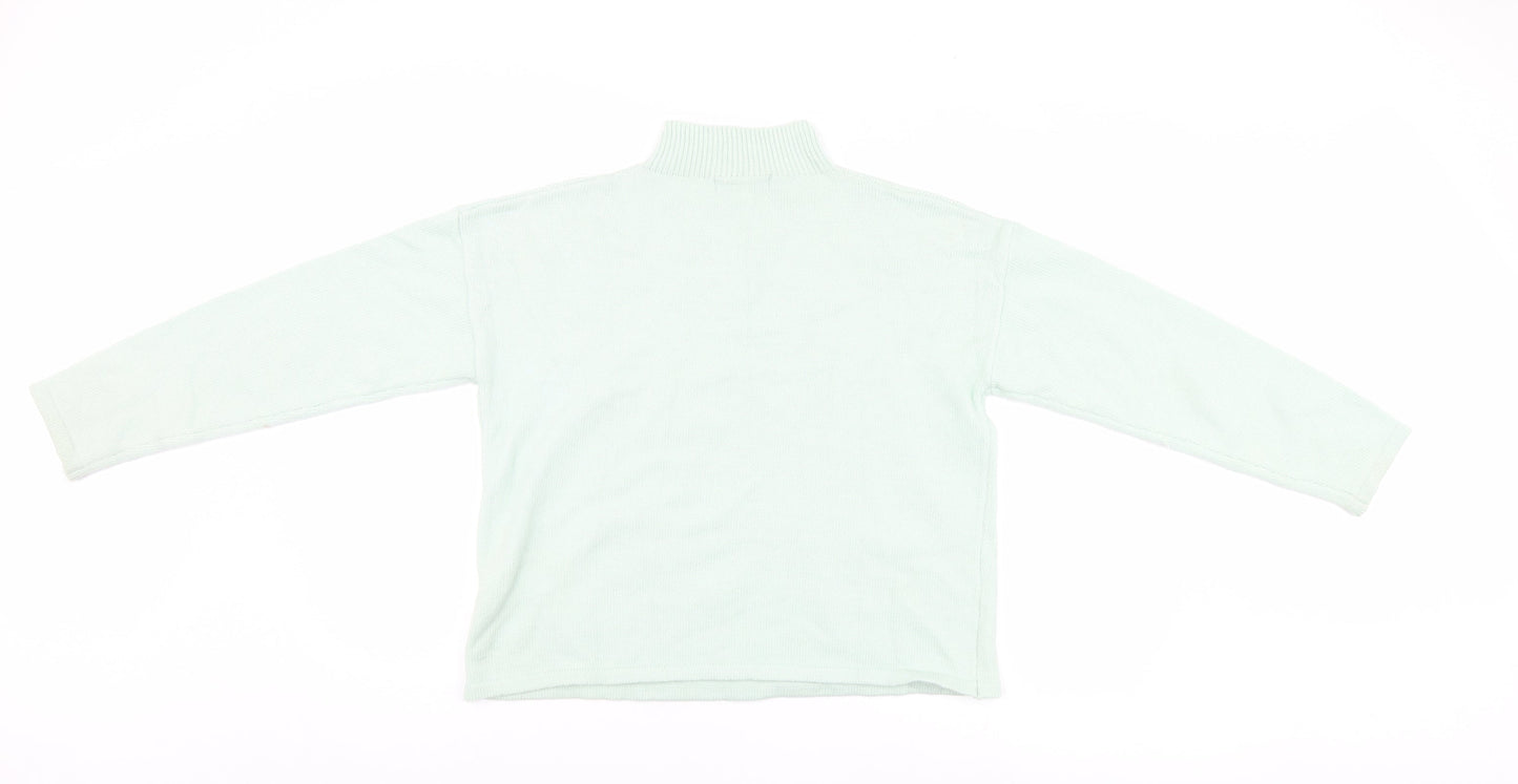 Womens UK Size 10 Missguided Green Pullover Jumper