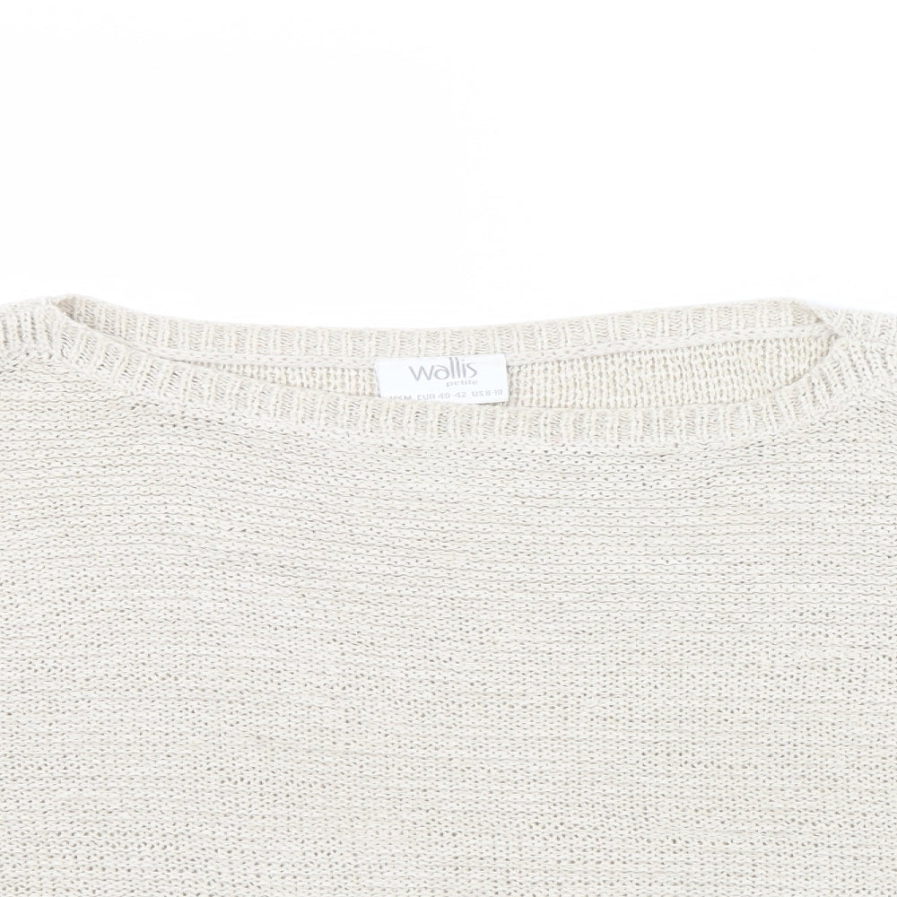 Womens UK Size M Wallis Beige Pullover Jumper