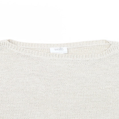 Womens UK Size M Wallis Beige Pullover Jumper