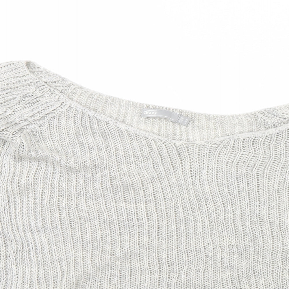 Womens UK Size 10 ASOS Beige Pullover Jumper