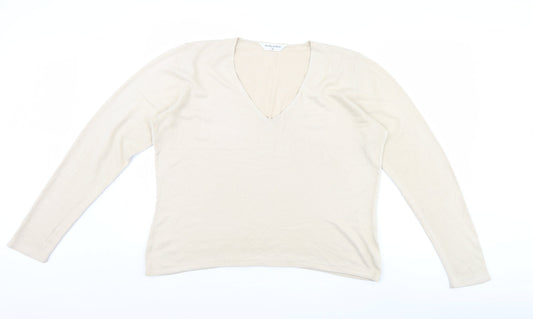 Womens UK Size 18 Dorothy Perkins Beige Pullover Jumper