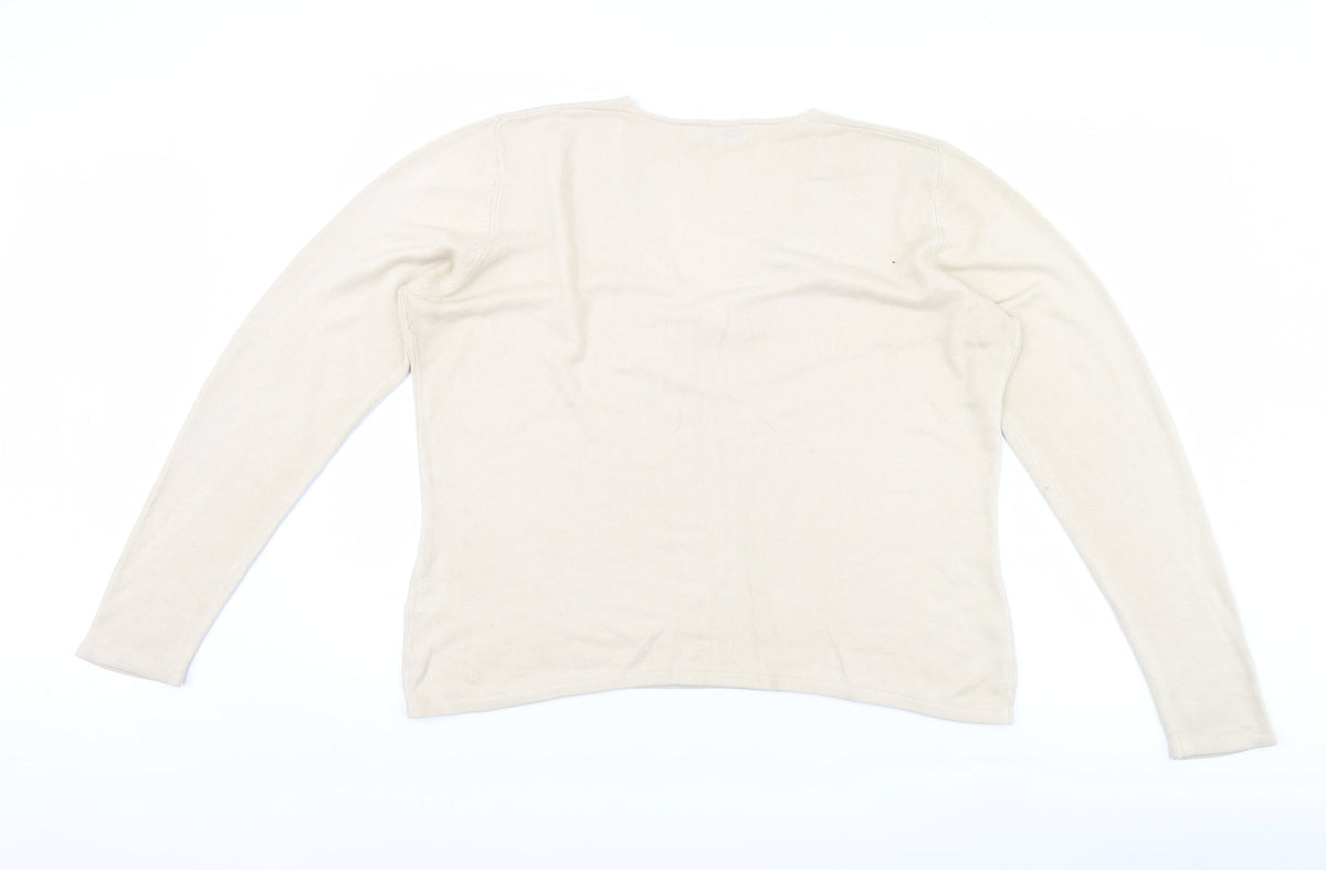 Womens UK Size 18 Dorothy Perkins Beige Pullover Jumper