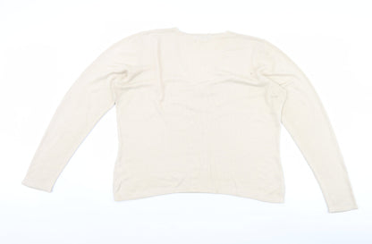 Womens UK Size 18 Dorothy Perkins Beige Pullover Jumper