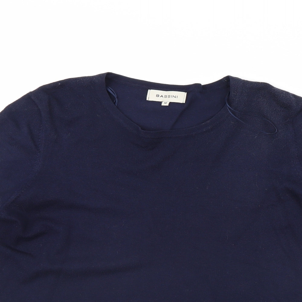 BASSINI Womens Blue   Pullover Jumper Size M