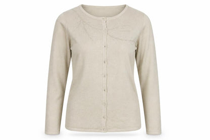 Bonmarché Womens Beige Cardigan Jumper Size M