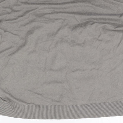 Ann Taylor Womens Grey   Cardigan Jumper Size L  - PETALS ON CHEST