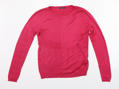 Intenso Womens Pink   Pullover Jumper Size M