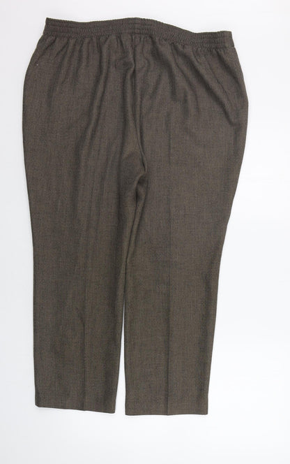 Womens UK Size 18 Marks and Spencer Regular Fit  Brown Trousers