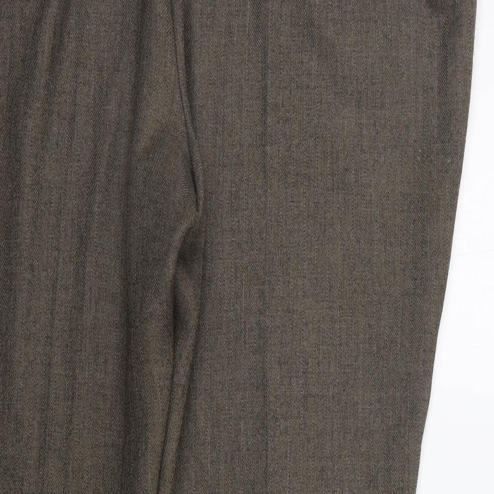 Womens UK Size 18 Marks and Spencer Regular Fit  Brown Trousers