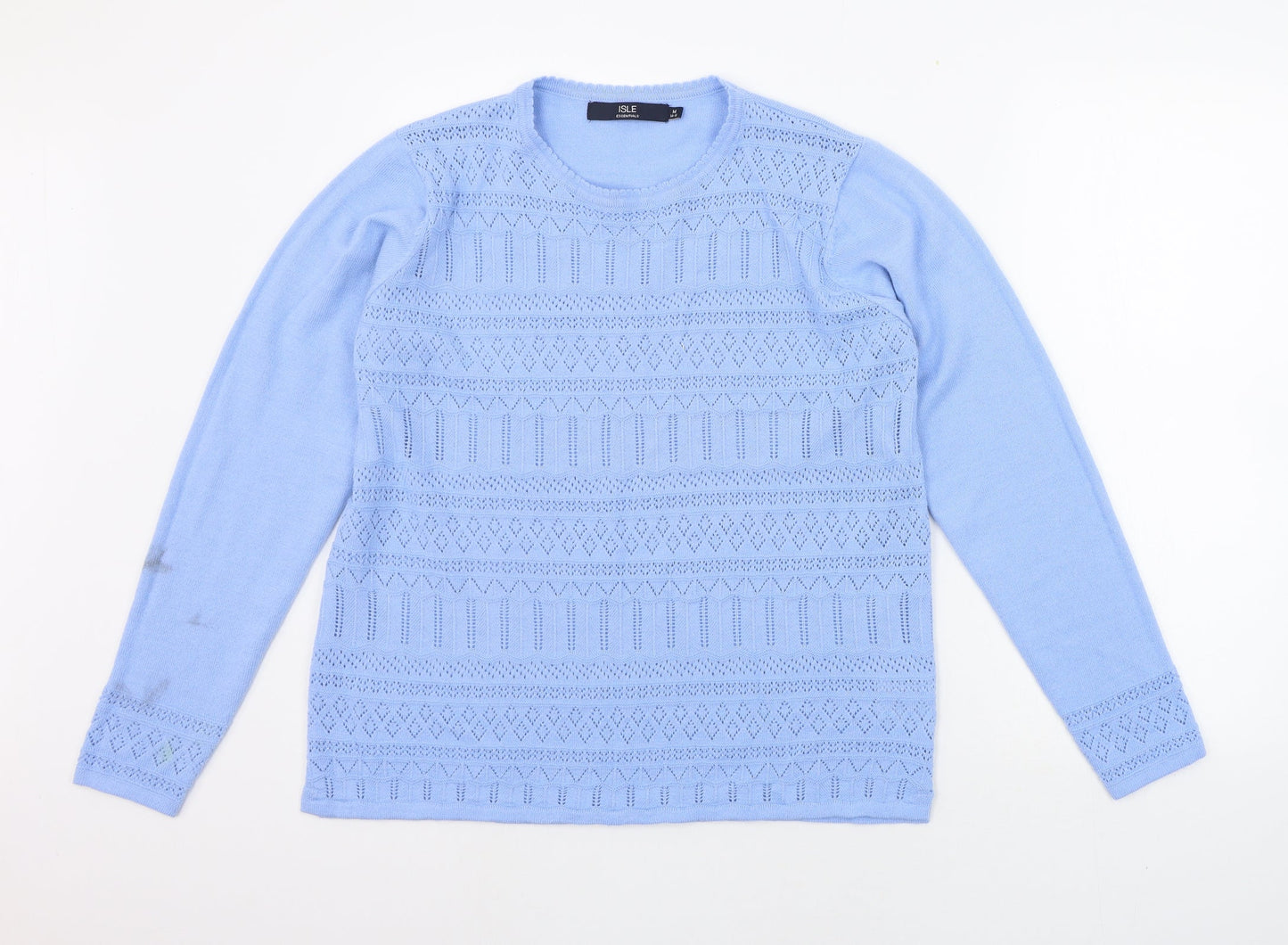Womens UK Size M EWM Blue Pullover Jumper